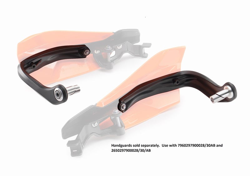 KTM New KTM Wrap-Around Handguard Kit, 250, 300, 350, 450, 500, SX, SX-F, XC, XC-F, XC-W, EXC-F 2014-2024 79602979044 - Image 2